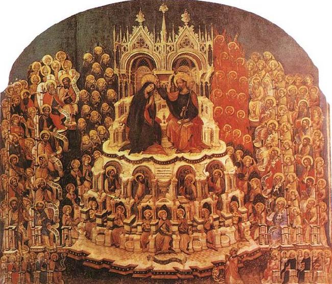 JACOBELLO DEL FIORE Coronation of the Virgin oil painting image